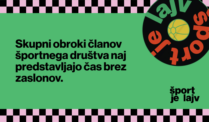 Skupni obroki so priložnost za grajenje medosebne interakcije in povezanosti v športnem društvu.