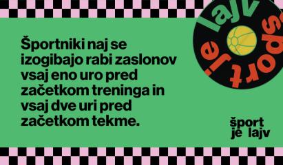 Raba zaslonov pred treningom in tekmo.